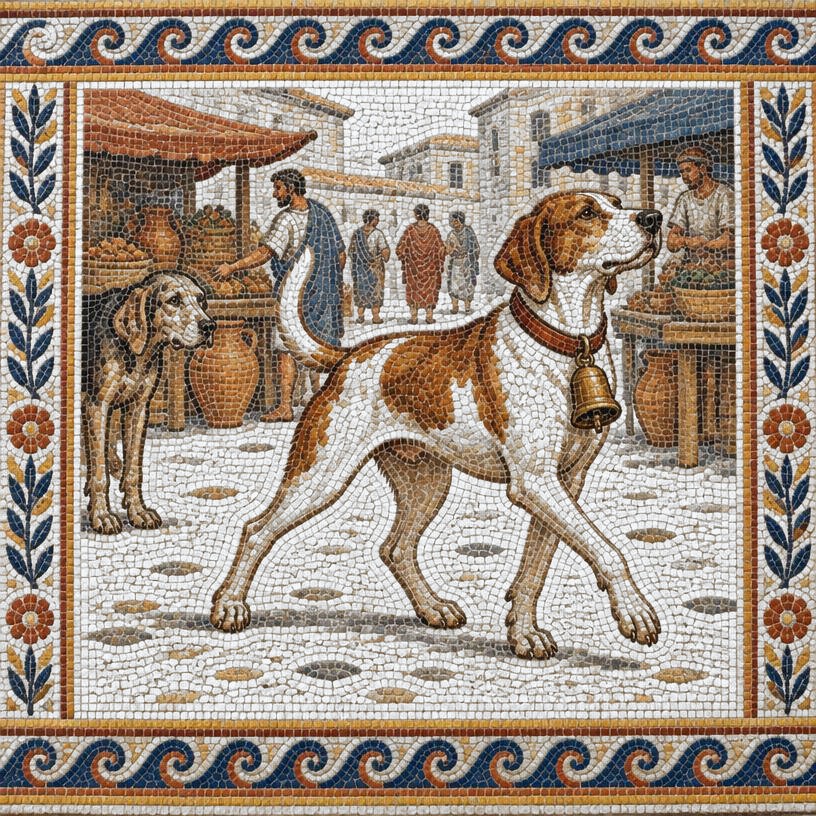 Mosaic of The Mischievous Dog