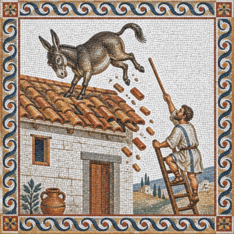 Mosaic of The Playful Ass