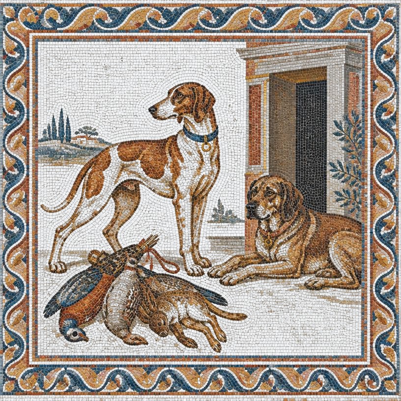 Mosaic of The Two Dogs