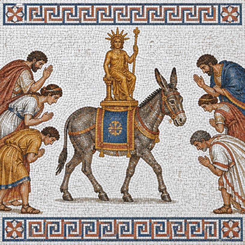 Mosaic of The Ass Carrying the Image