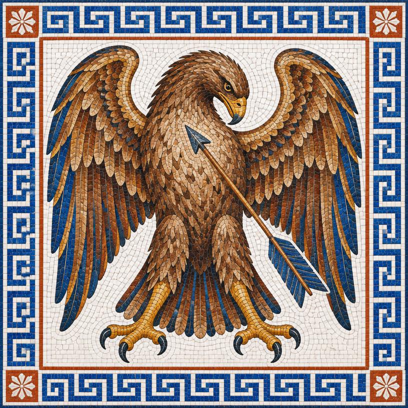 Mosaic of The Eagle and the Arrow