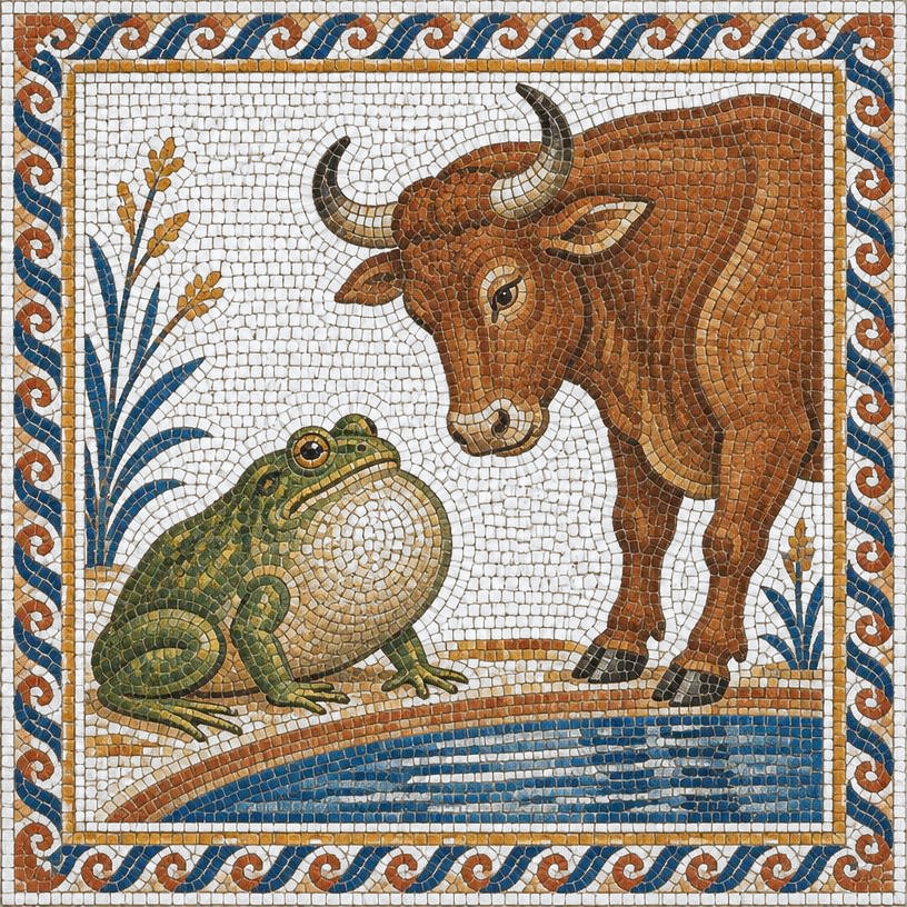 Mosaic of The Ox and the Frog