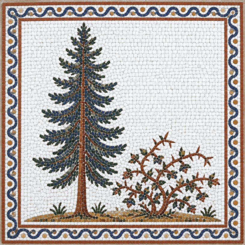 Mosaic of The Fir-Tree and the Bramble