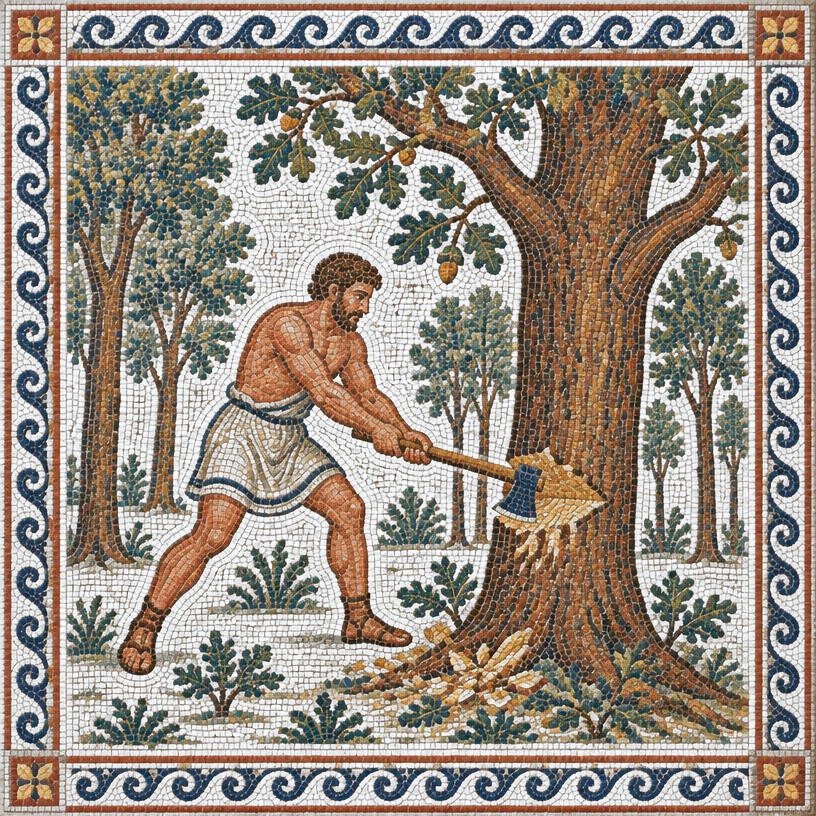 Mosaic of The Trees and the Axe