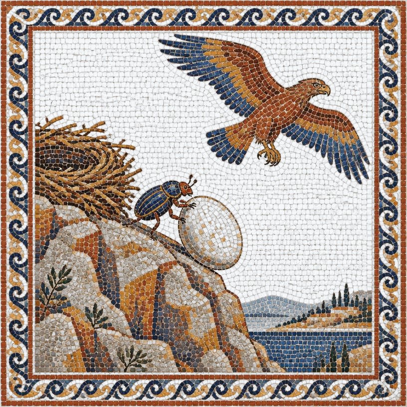 Mosaic of The Eagle and the Beetle