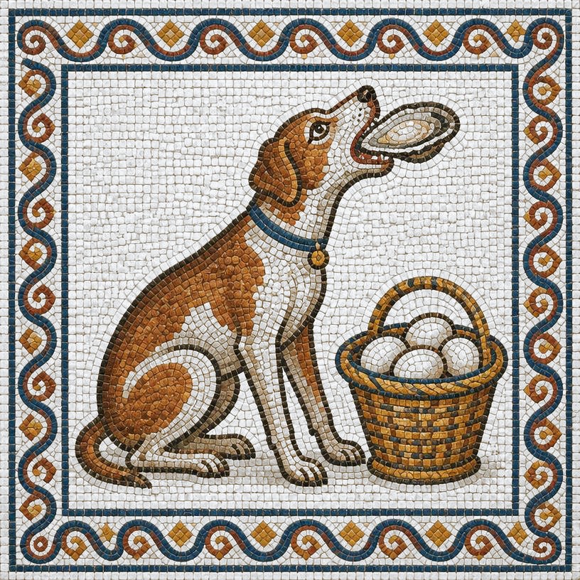 Mosaic of The Dog and the Oyster