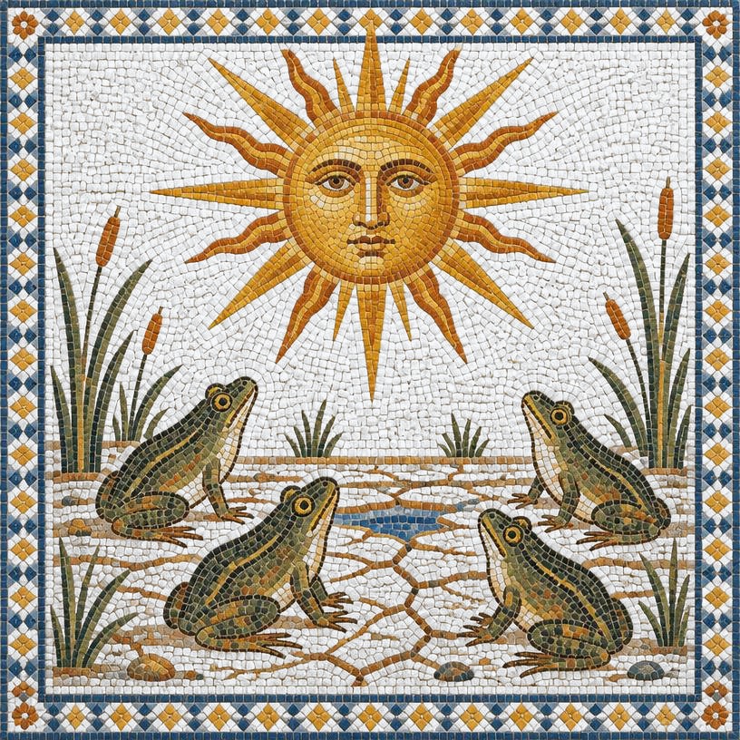 Mosaic of The Frogs' Complaint Against the Sun